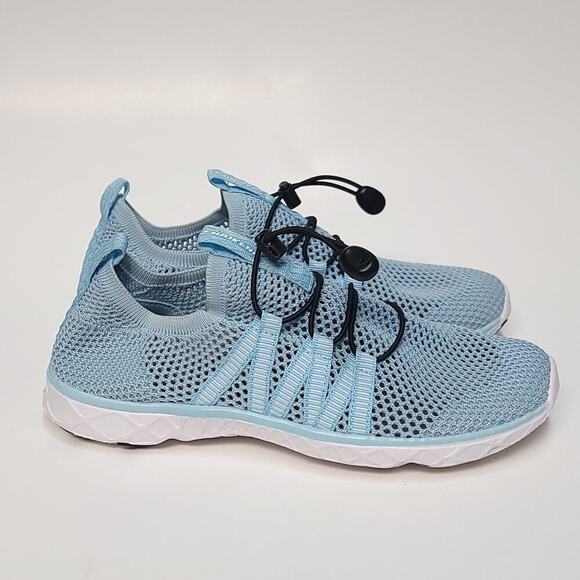 Soukeni Shoes Size 38 7.5 Womens Blue Quick Drying Mesh Slip On Sneaker Water - Picture 3 of 13